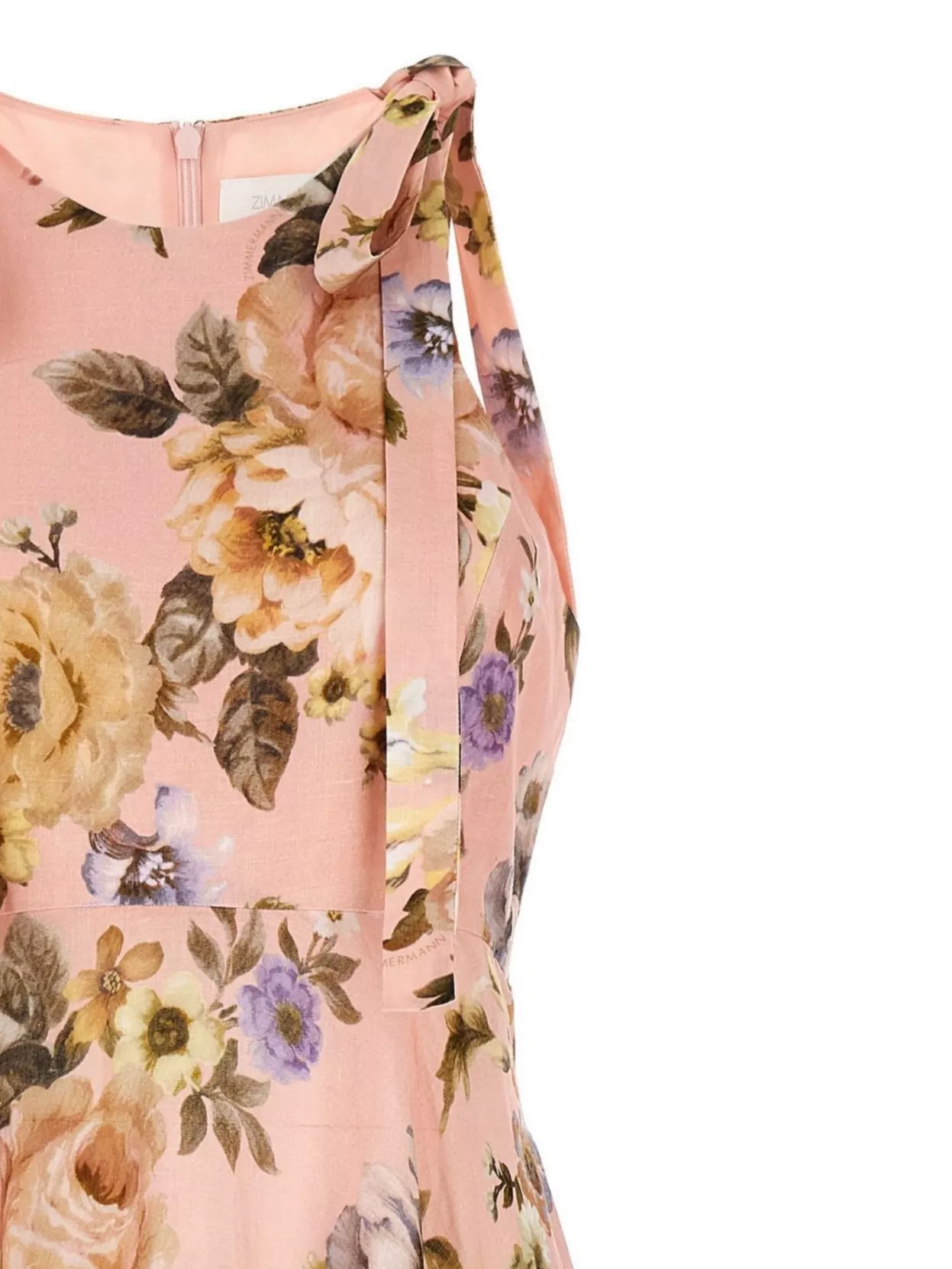 Zimmermann Acacia Broderie Anglaise Linen Midi Dress