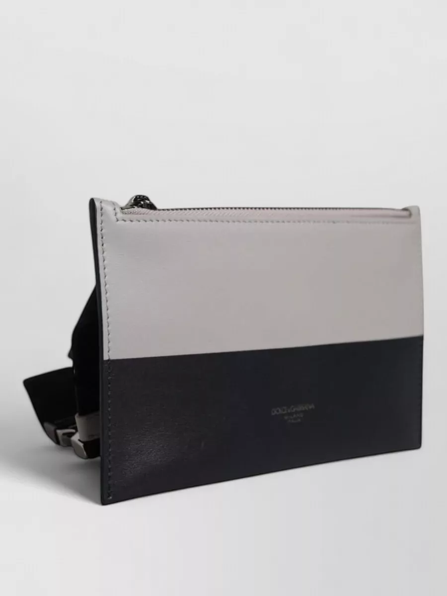 Dolce&Gabbana Leather Logo Embossed Belt Bag