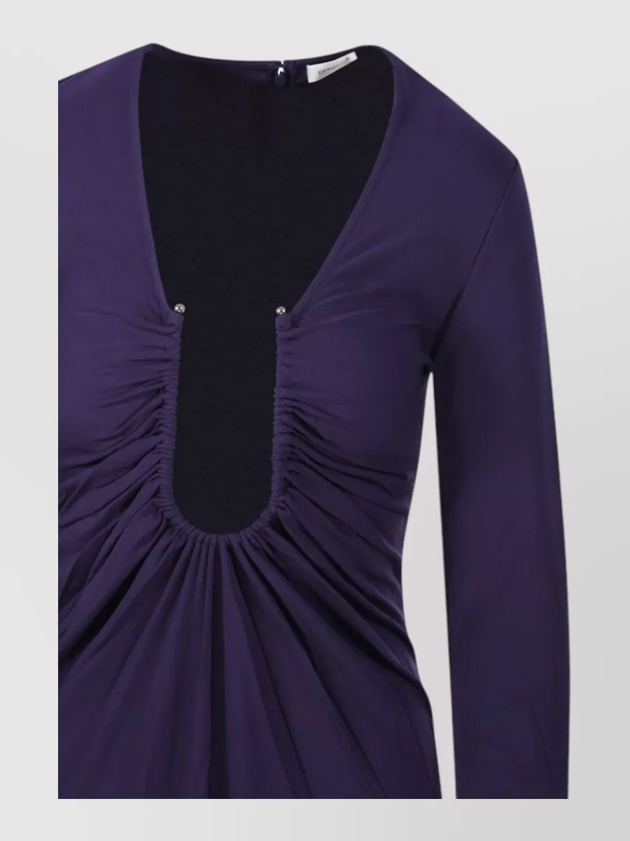 Christopher Esber Viscose Long-Sleeve Mini Dress