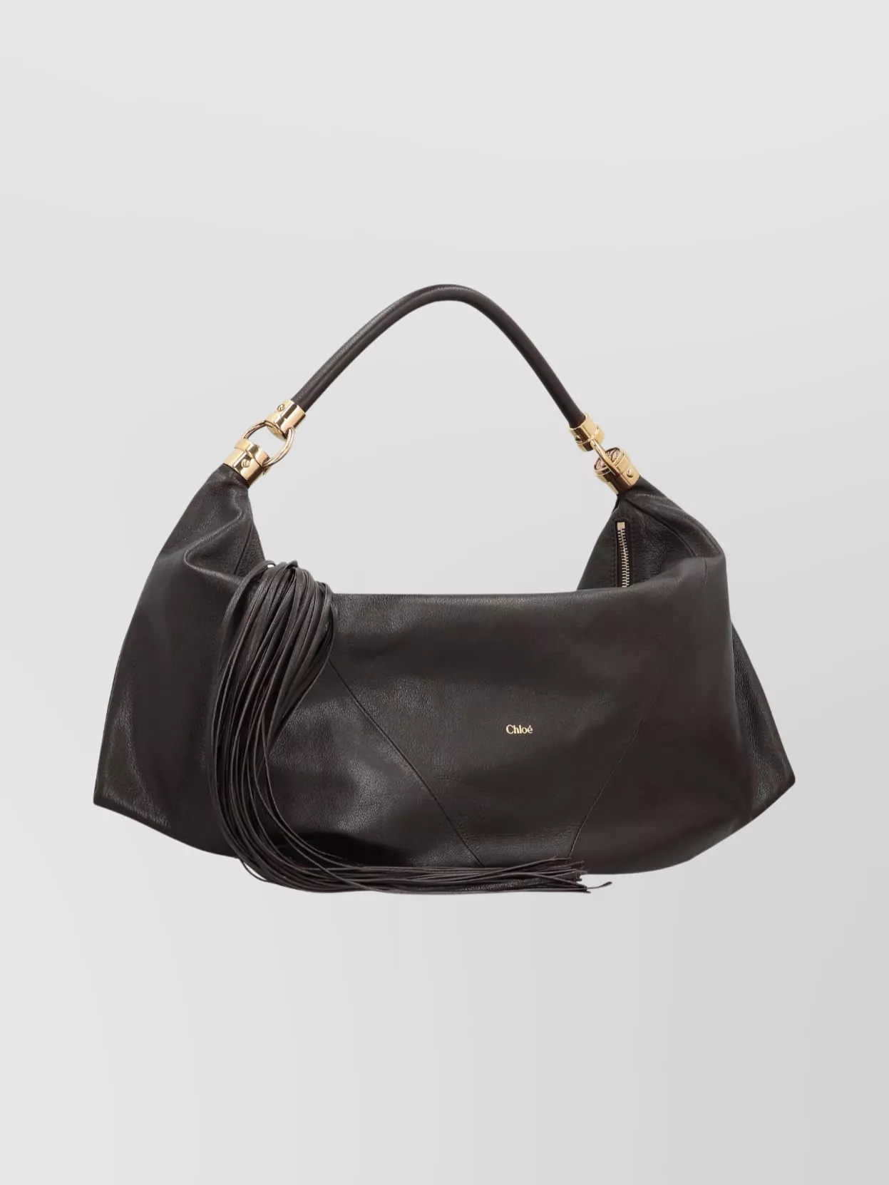 Chloé Small Canvas Tote Bag With Leather Trim