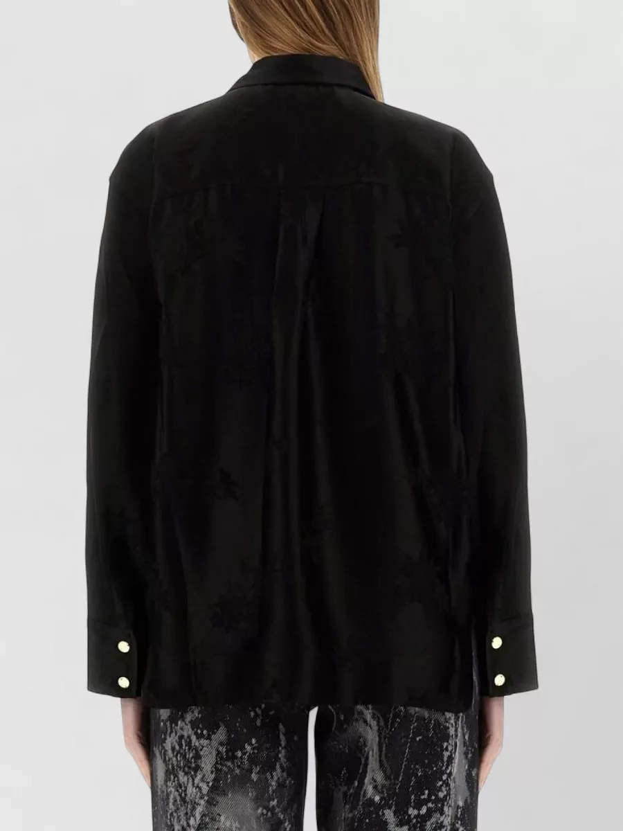 Ganni Jacquard Satin Shirt