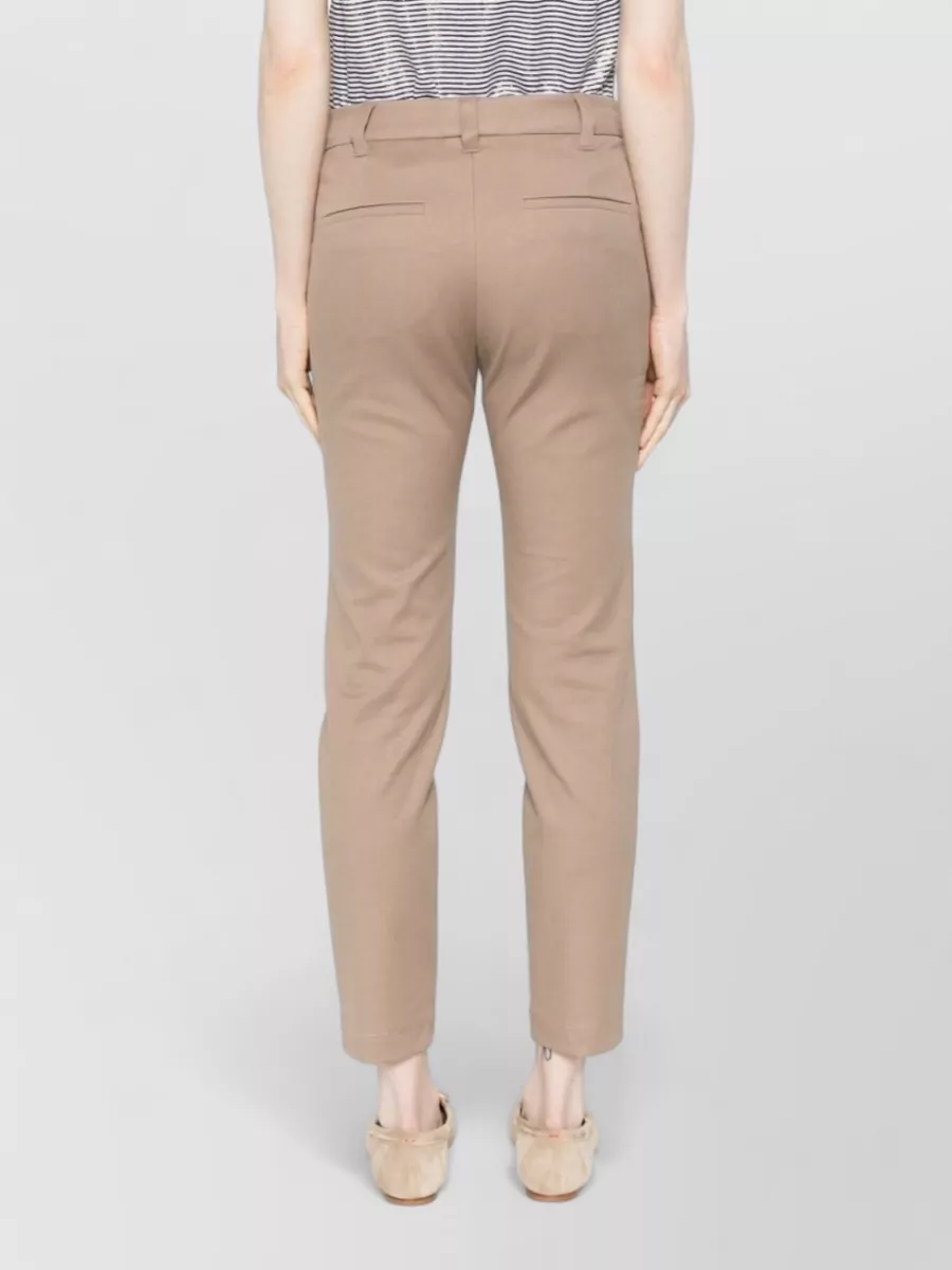 Brunello Cucinelli Cotton Cropped Trousers