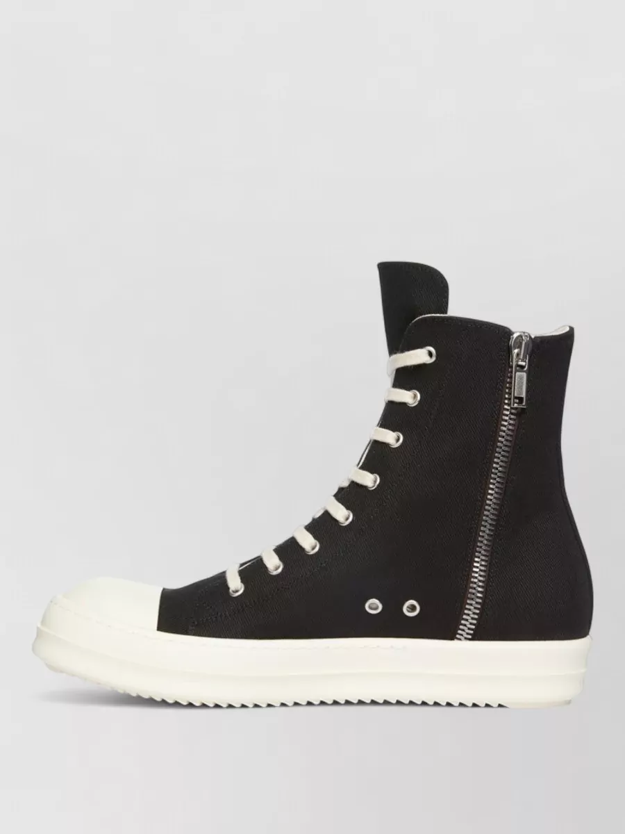 Rick Owens Drkshdw Denim High-Top Sneakers