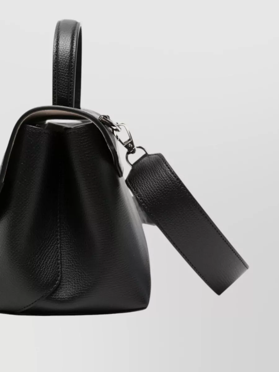 Emporio Armani Pebbled Leather Shoulder Bag