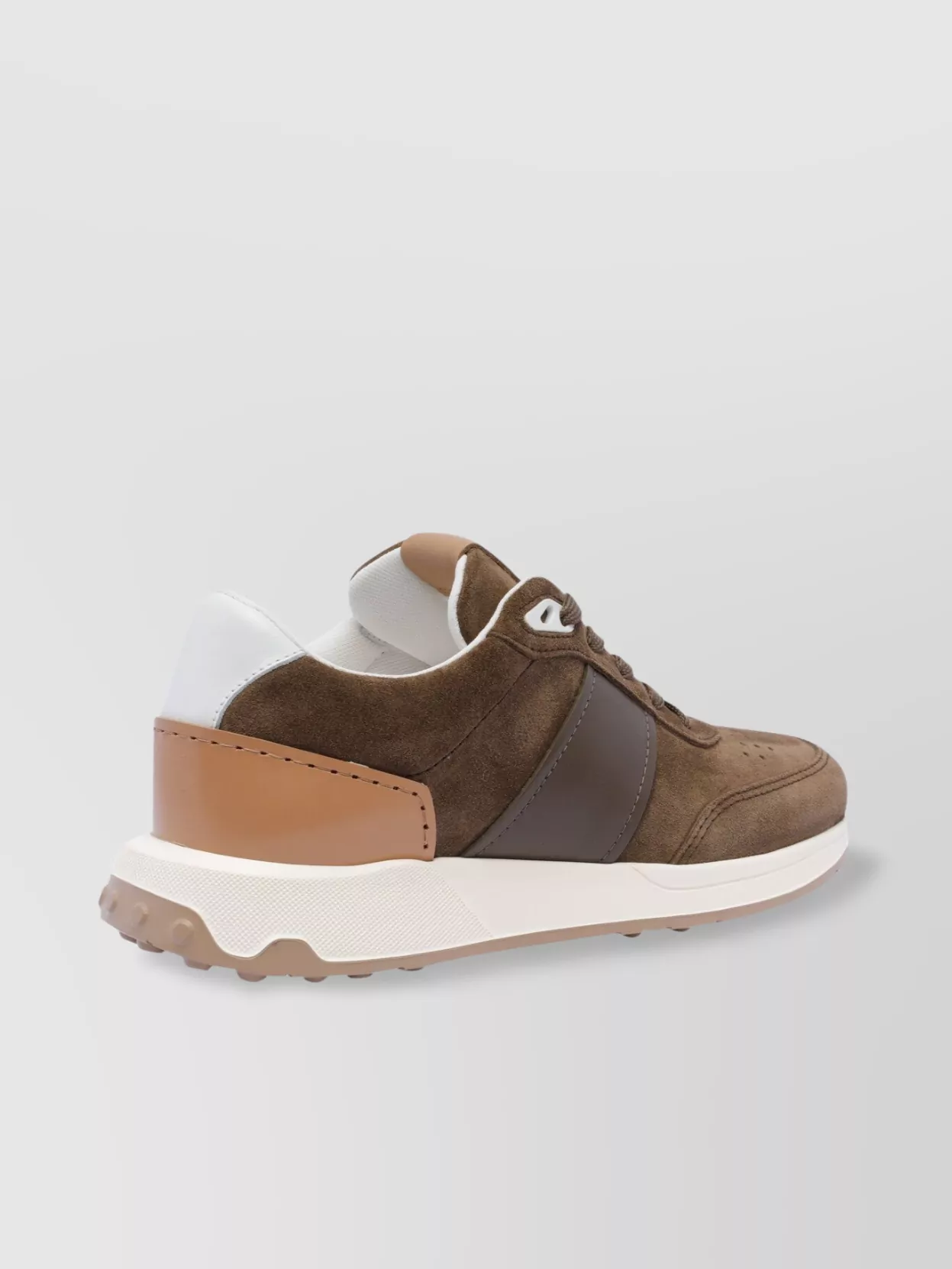 Tod's Low Top Sneakers With Contrast Heel Panel