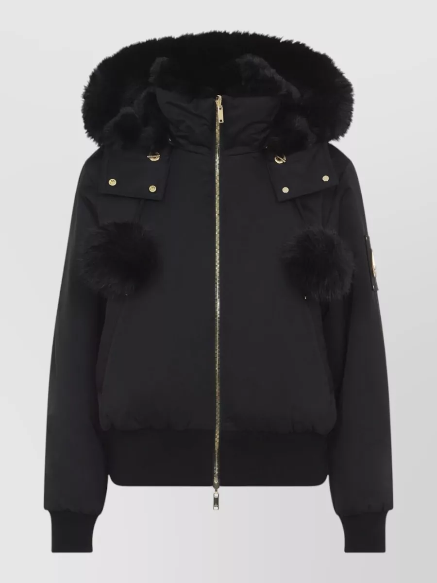 Moose Knuckles quilted satin reversible puffer jacket