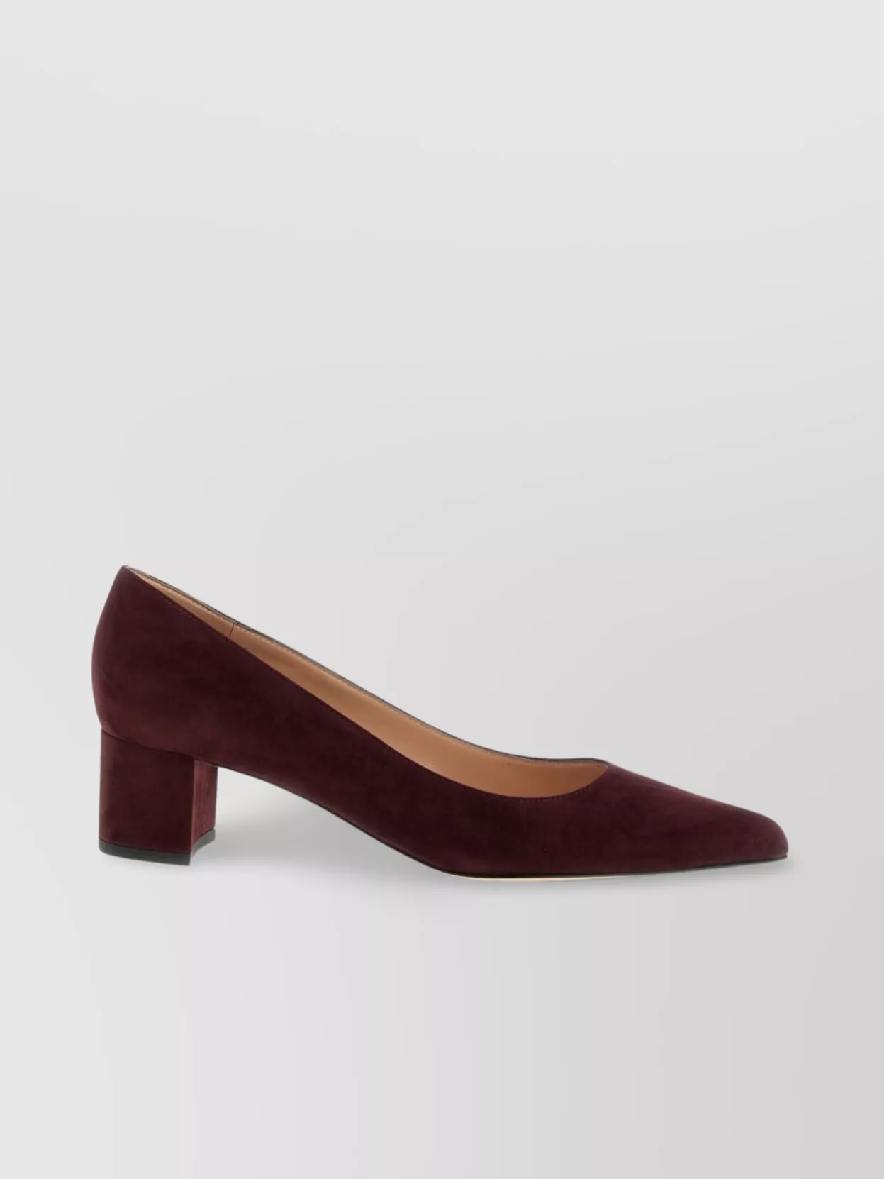Gianvito Rossi Suede Leather Block Heel Pumps