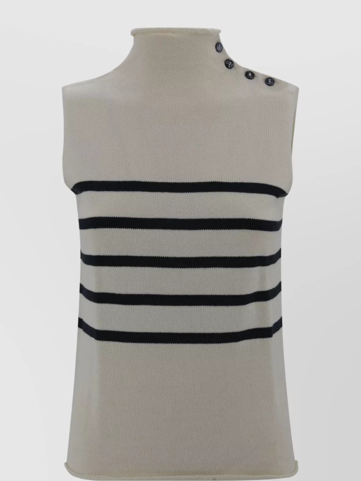 Weekend Max Mara Knit Gilet Sleeveless Striped Pattern In Multi