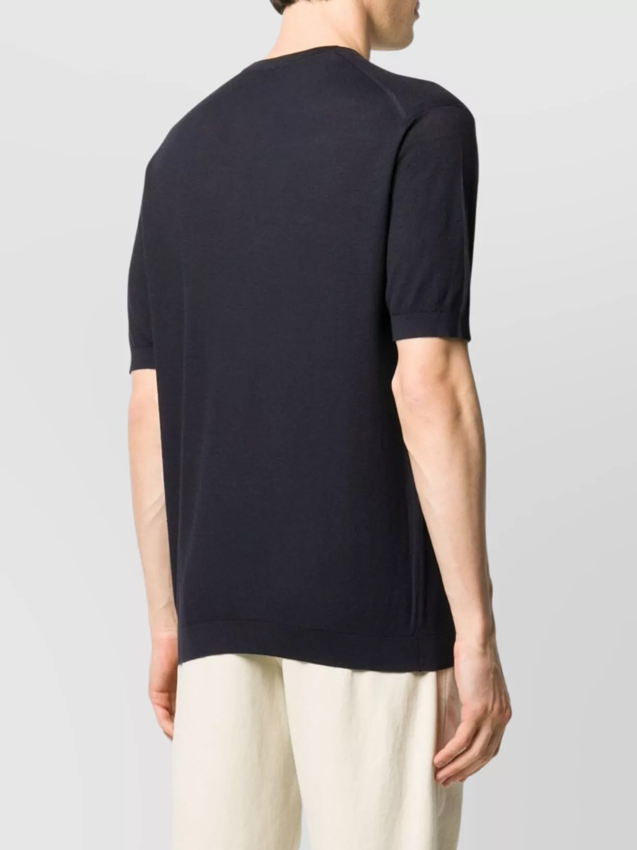 John Smedley Park Pique Knit Crew Neck T-Shirt
