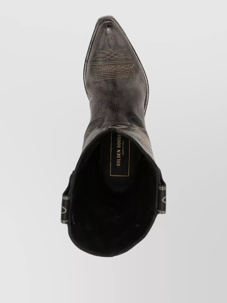 Golden Goose Wish Star Leather Calf Boots