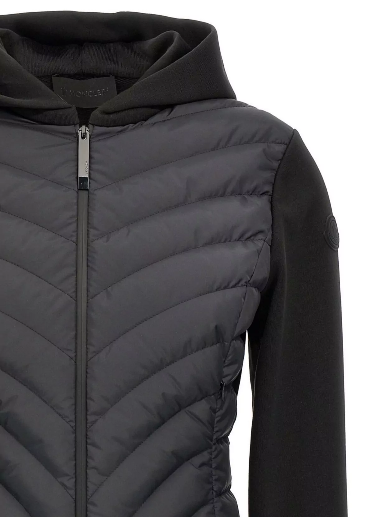 Moncler Zip-up Jacket Hooded Design Quilted Front