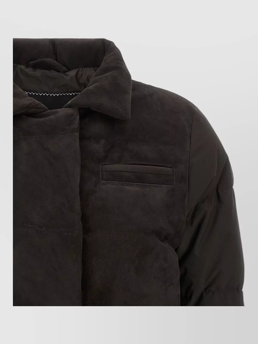 Kiton down drawstring parka coat