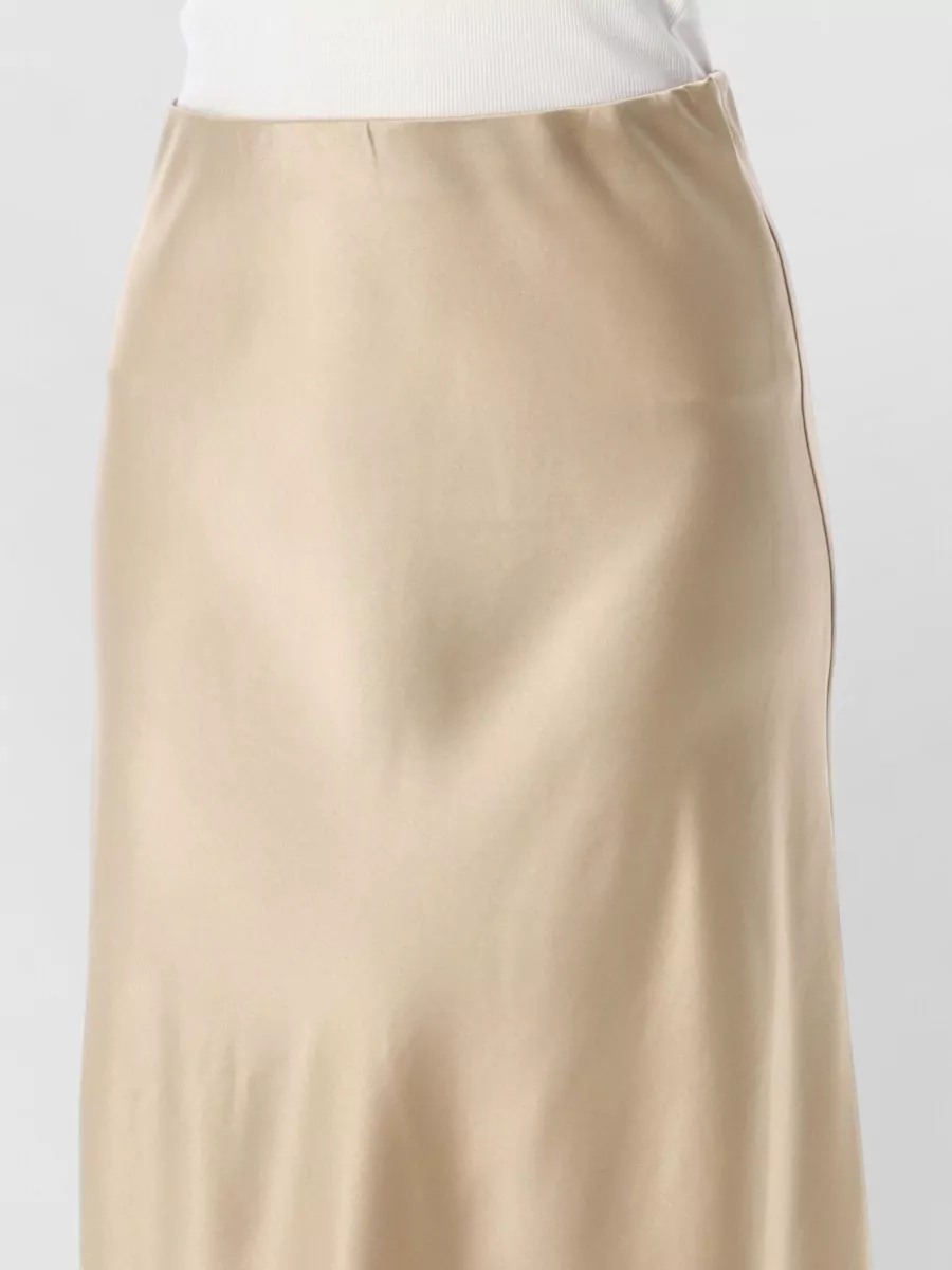 By Malene Birger Satin High-Rise Maxi A-Line Skirt