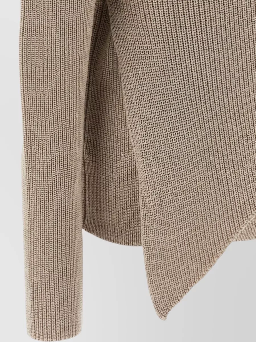 Entire Studios Wool High Neck Wrap Sweater