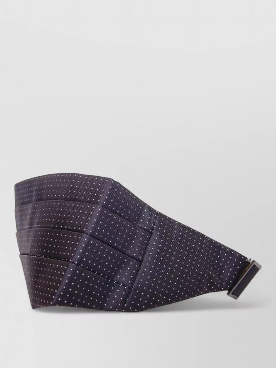 Dolce&Gabbana Silk Pleated Polka-Dot Cummerbund Belt