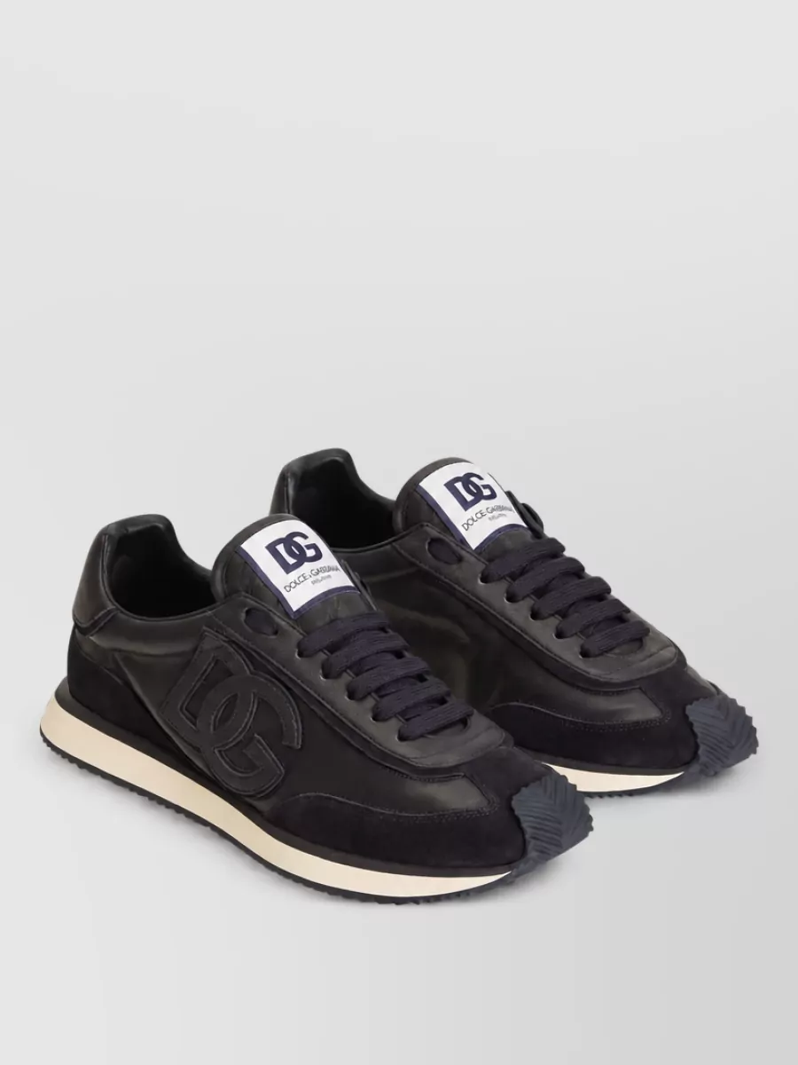 Dolce&Gabbana Calf Leather And Suede Low Top Sneakers