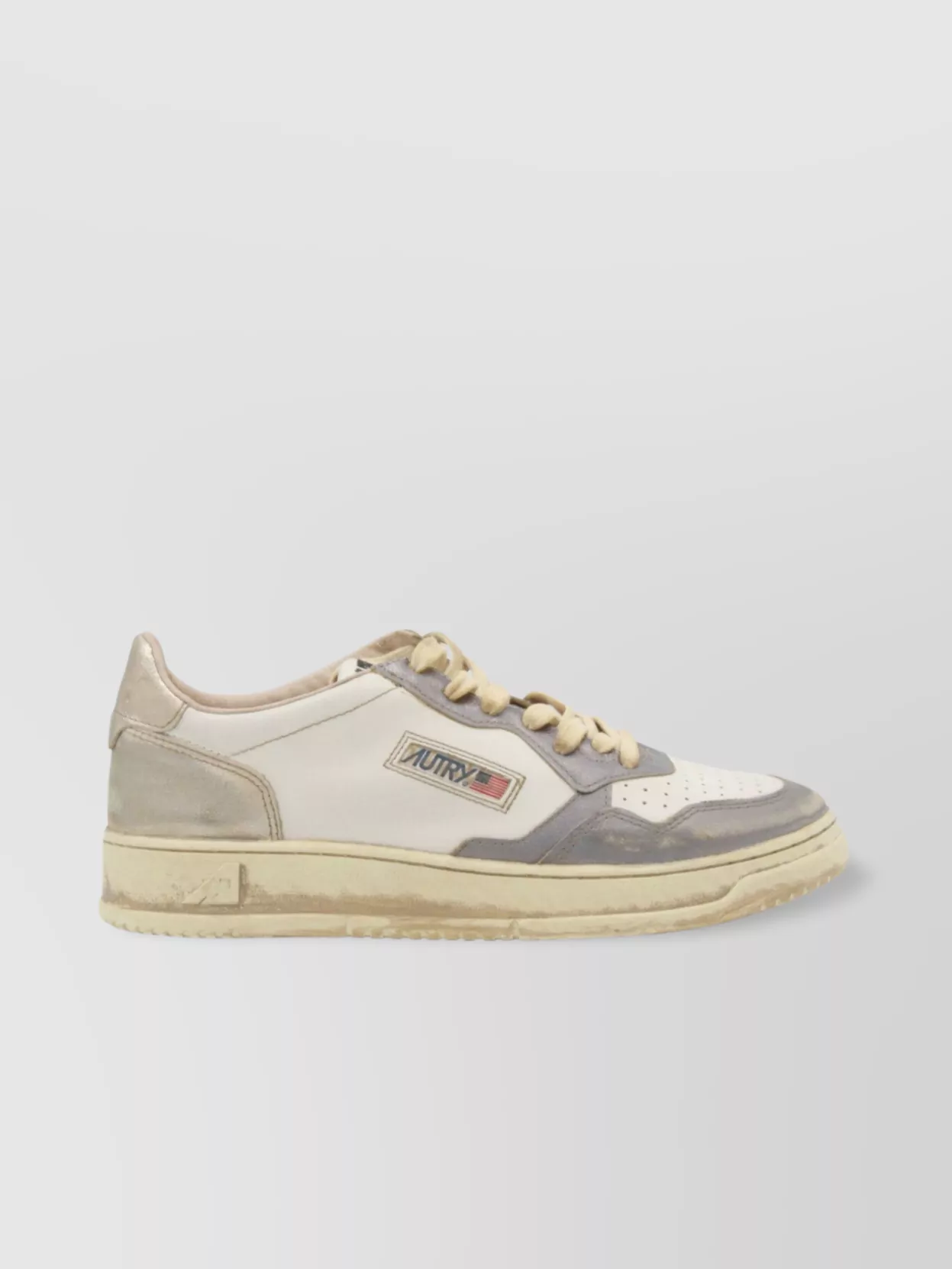 Autry Low Top Sneakers With Rubber Sole And Contrast Panels In Multi