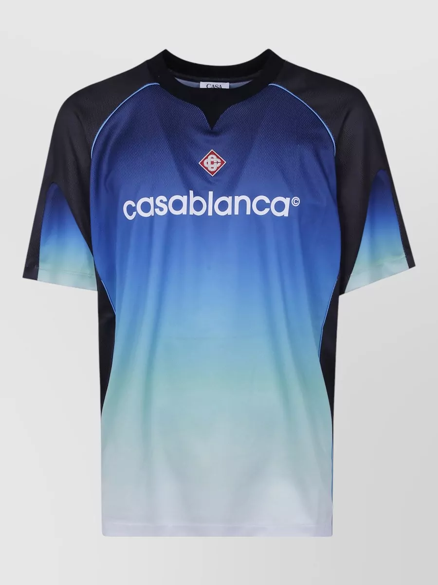 Casablanca short-sleeve football shirt