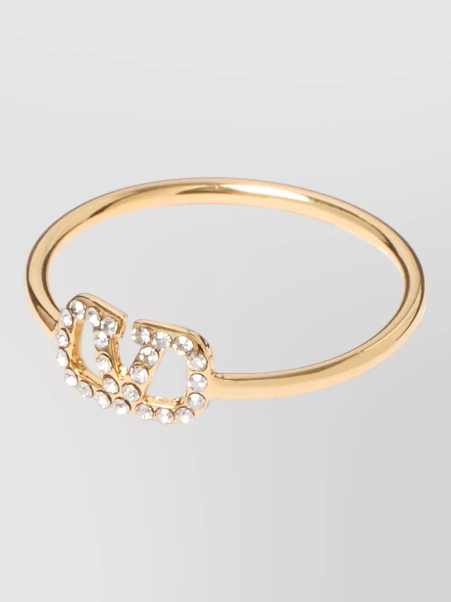 Valentino Garavani Crystal-Embellished Ring