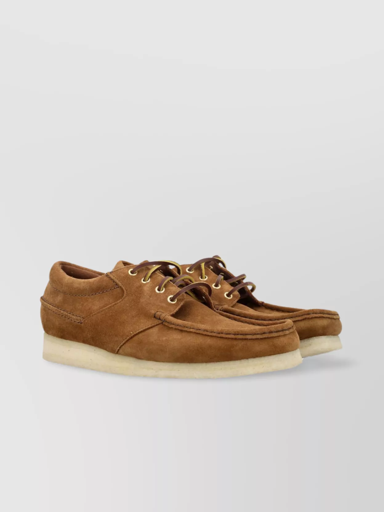 Clarks Chunky Sole Moc Toe Brogues In Brown