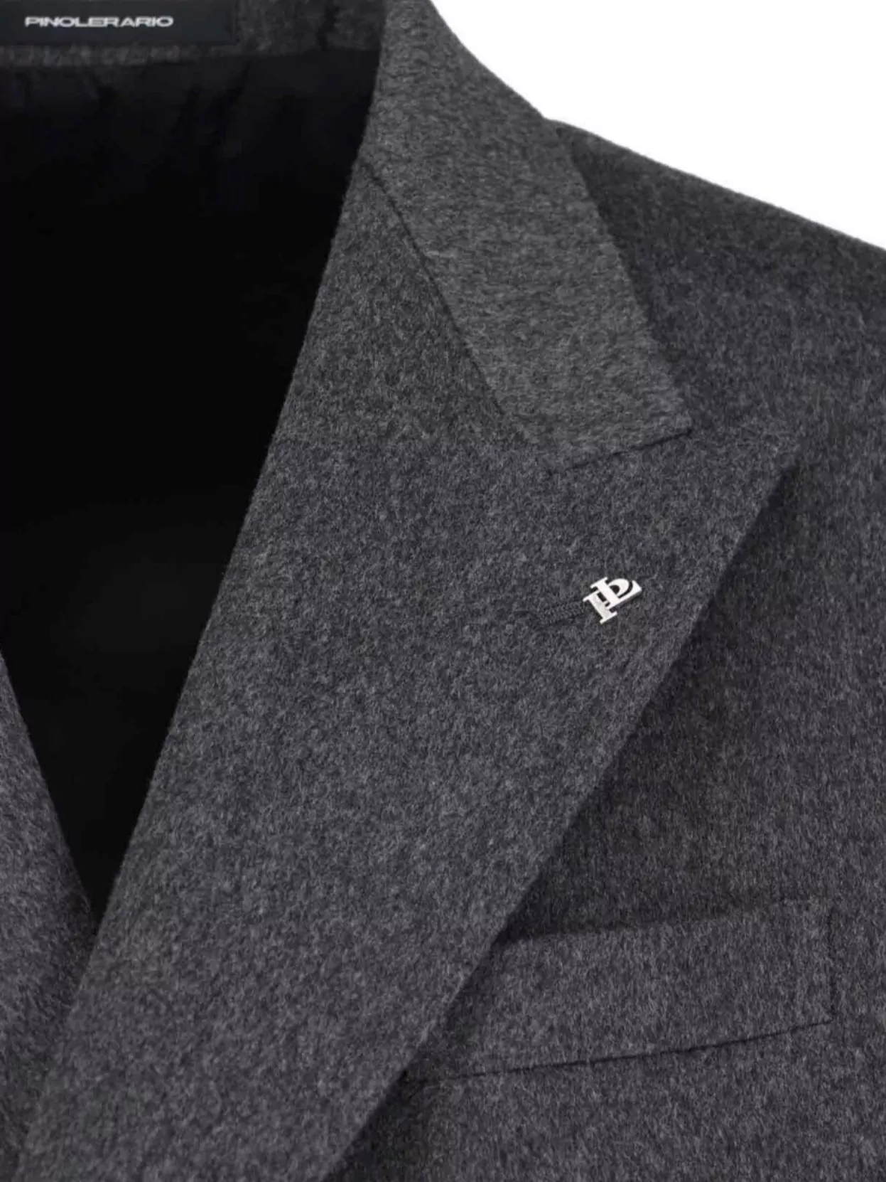 Tagliatore Cappotto D Petto Rever A Lancia Lana Spinata In Gray