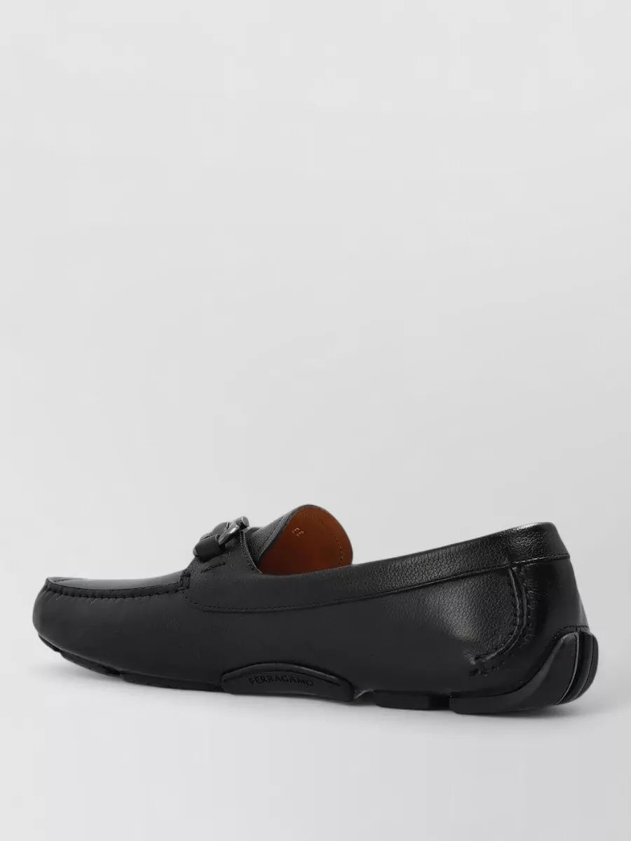 Ferragamo Leather Driver Loafers