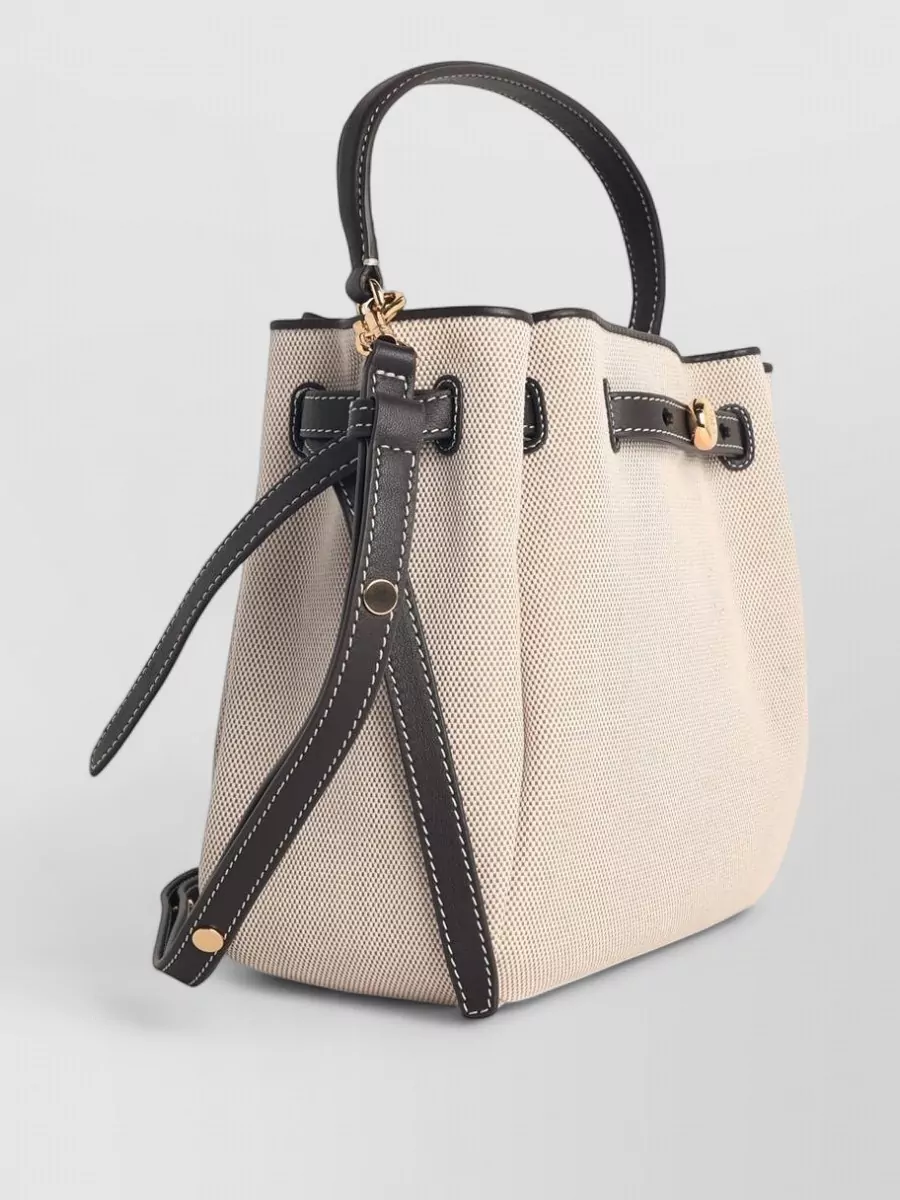 Tory Burch Romy Small Canvas Bucket Bag