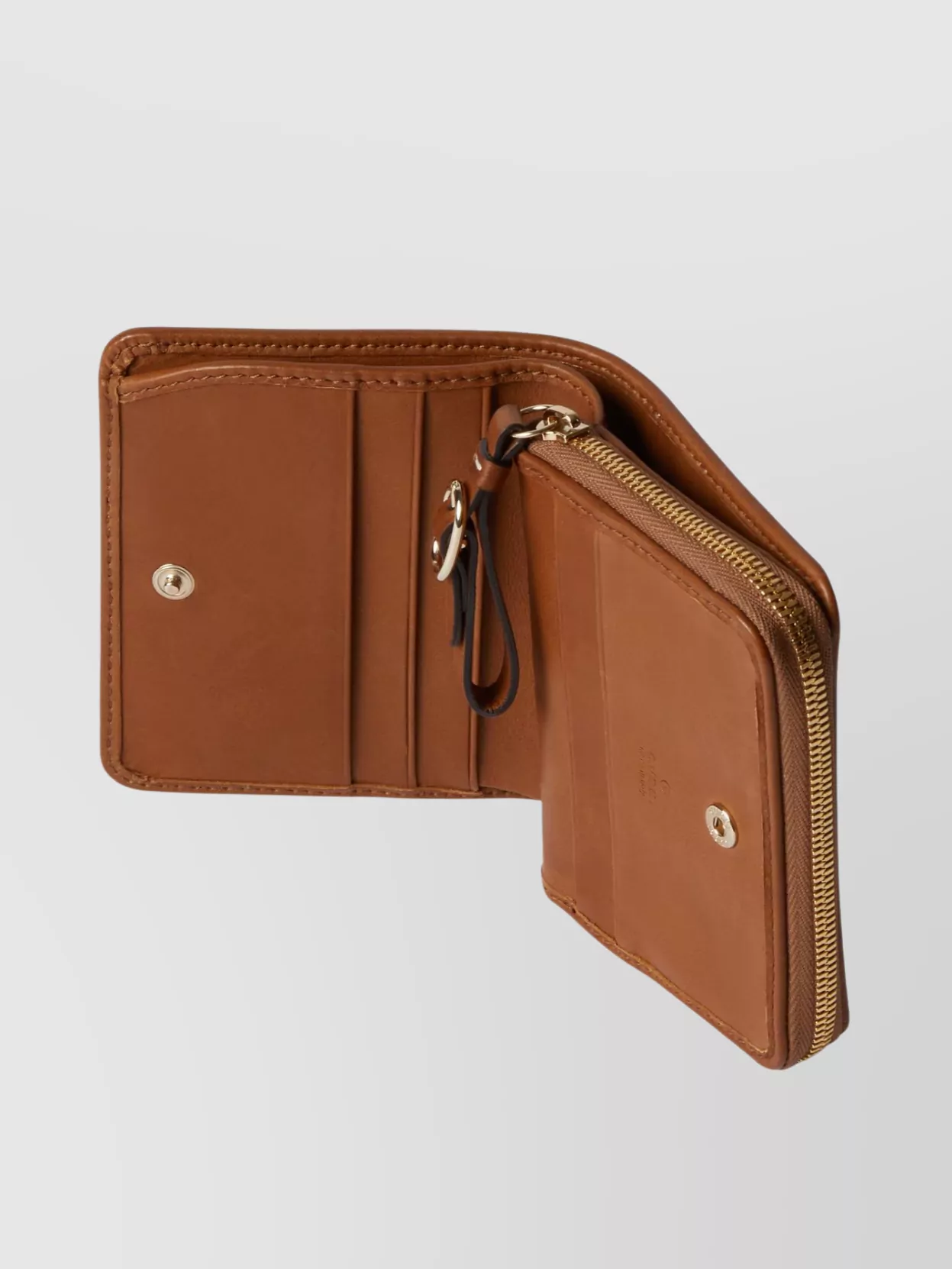 Gucci Gg Monogram Fabric Wallet With Wrist Strap