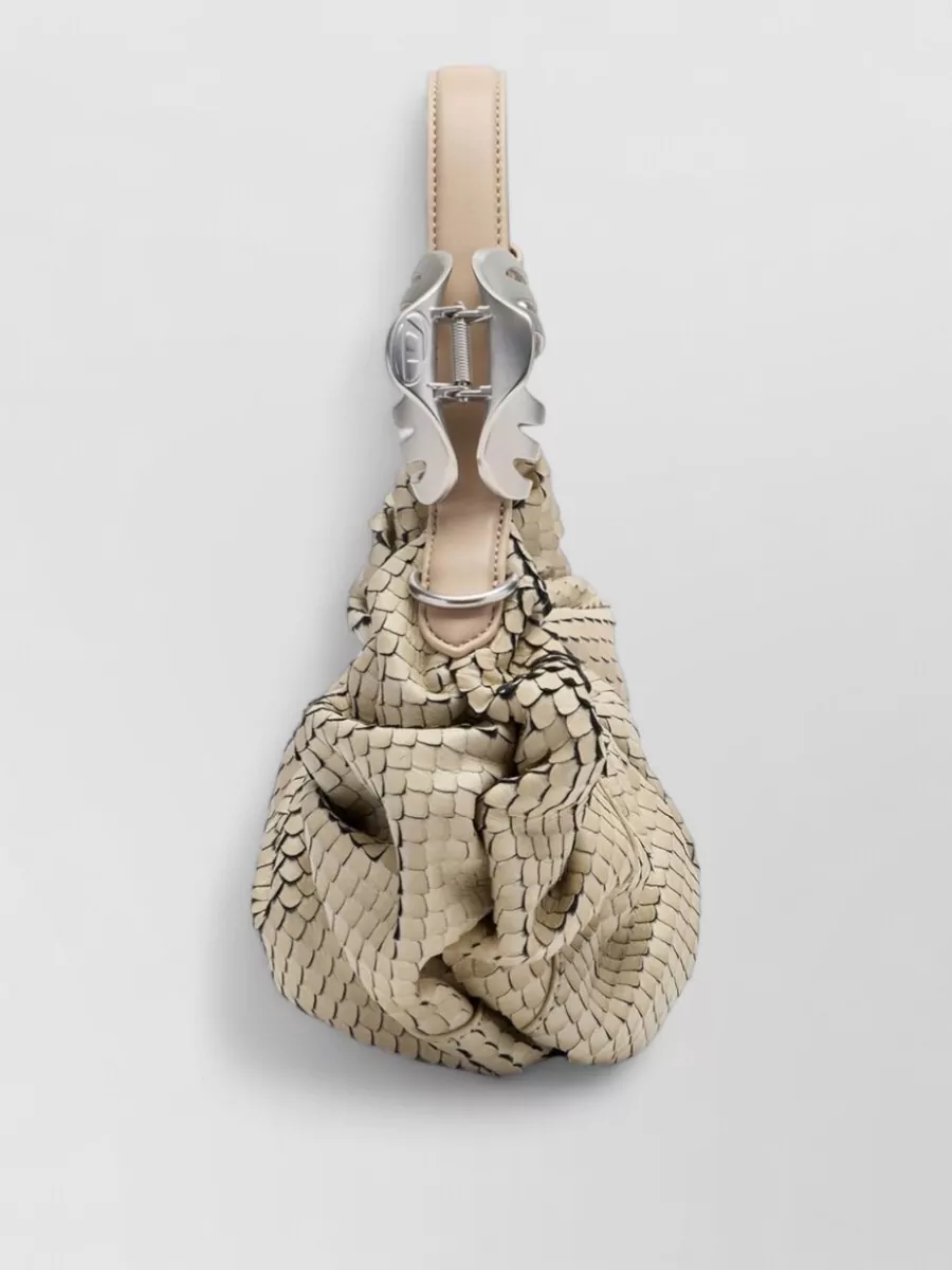 Diesel Grab-D Small Leather Shoulder Bag