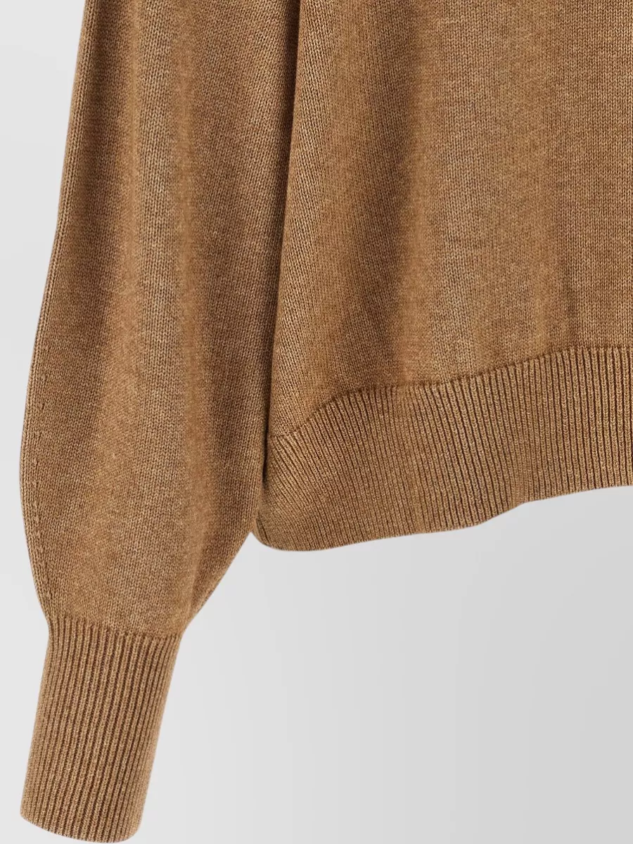 Isabel Marant Etoile Cotton Wool High Neck Long Sleeve Sweatshirt