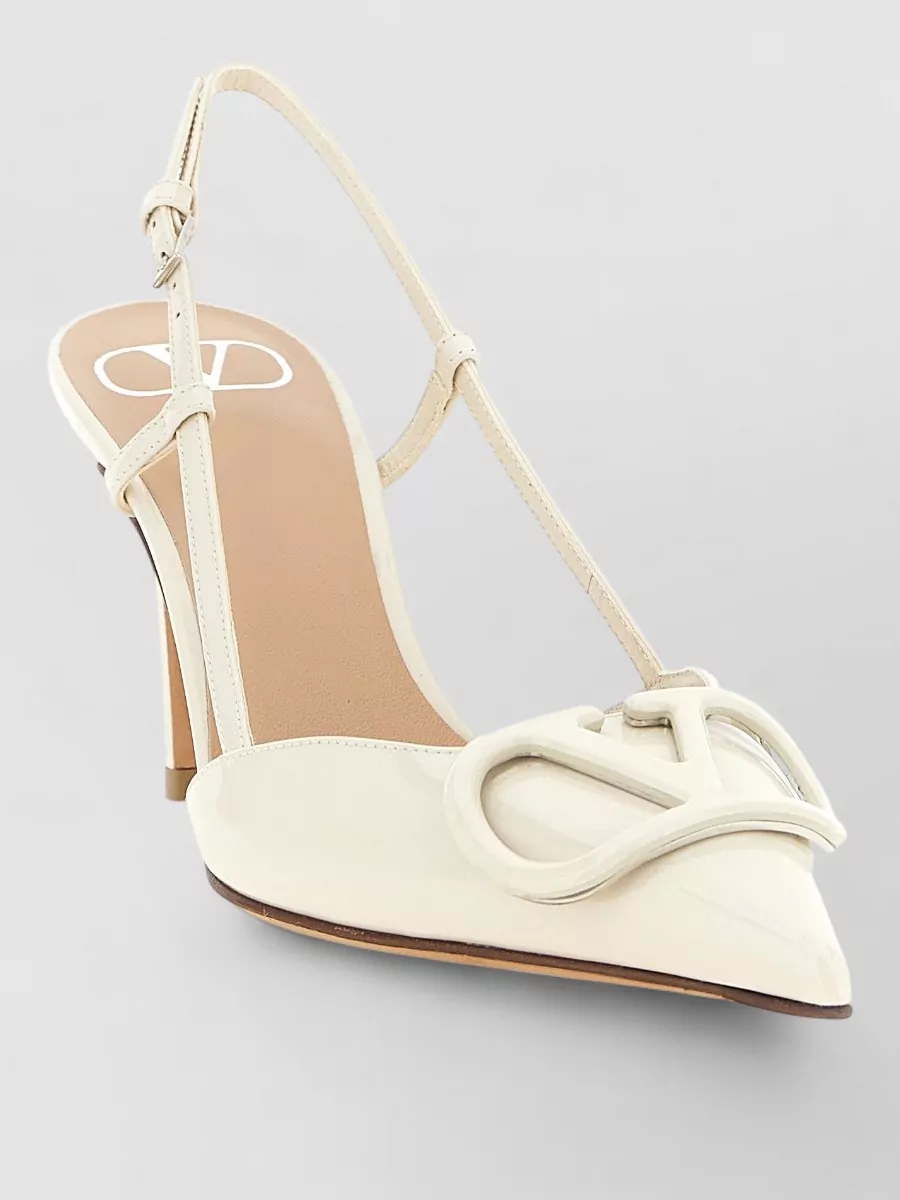 Valentino Garavani leather slingback mules