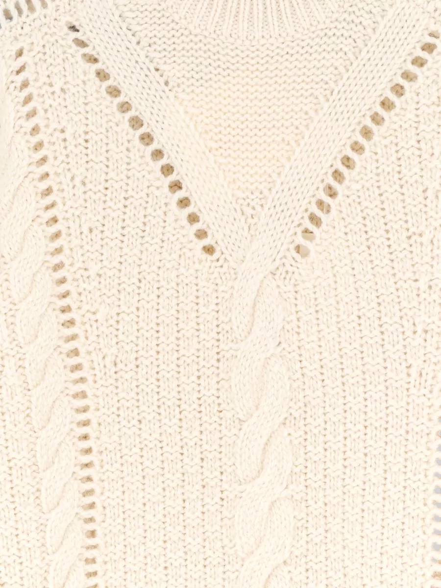 Isabel Marant Etoile Cable-Knit Wool Blend Long-Sleeve Sweater