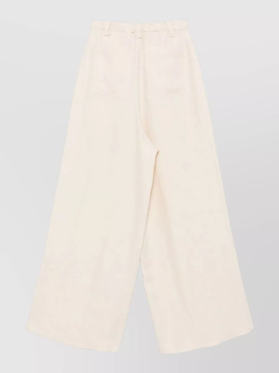 Alysi Linen Wide-Leg Trousers