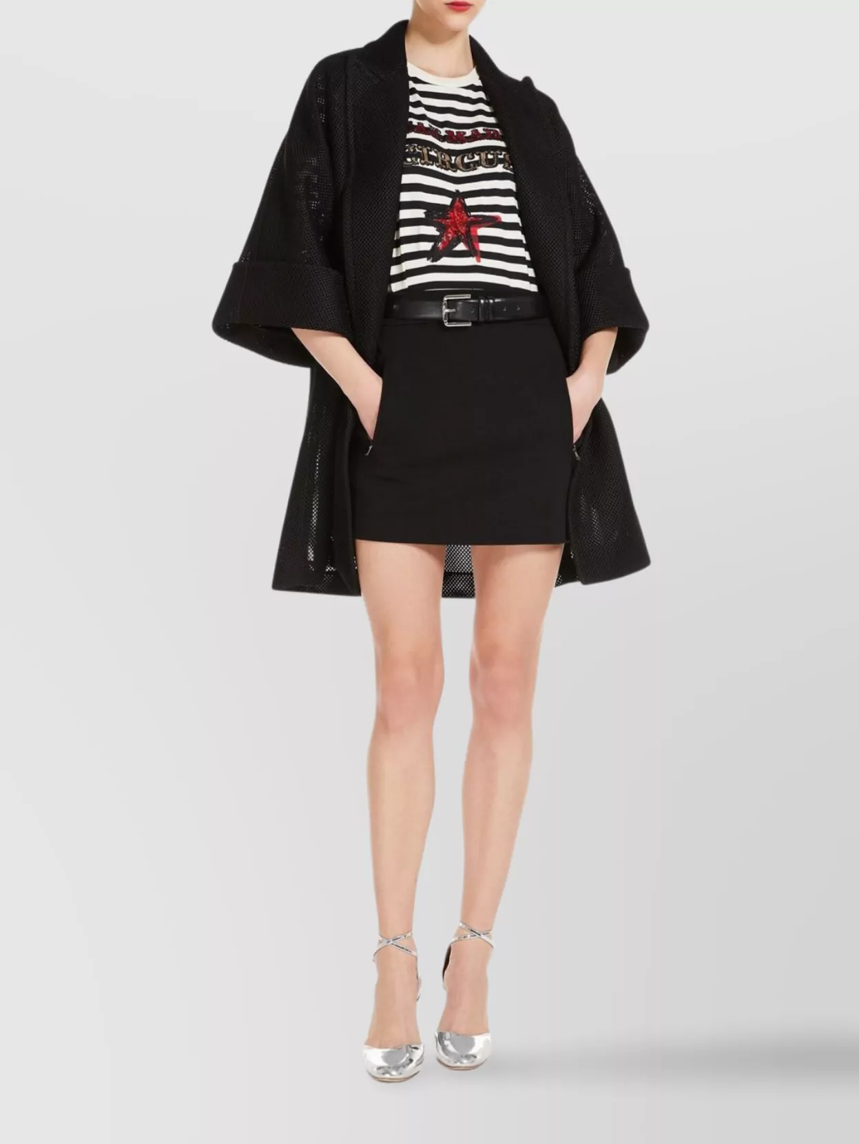 Max Mara Striped Oversized Cotton T-Shirt