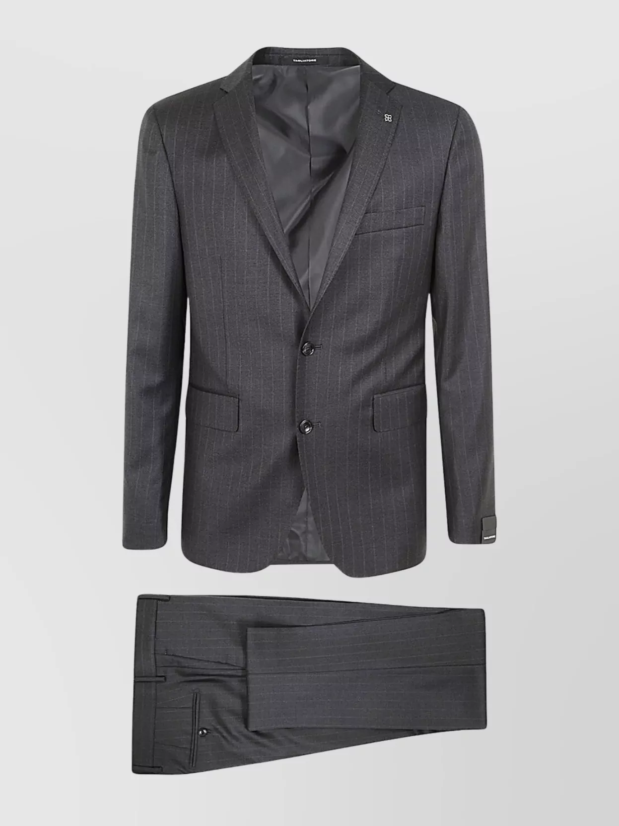 Tagliatore Suit With Notch Lapel And Multiple Pockets
