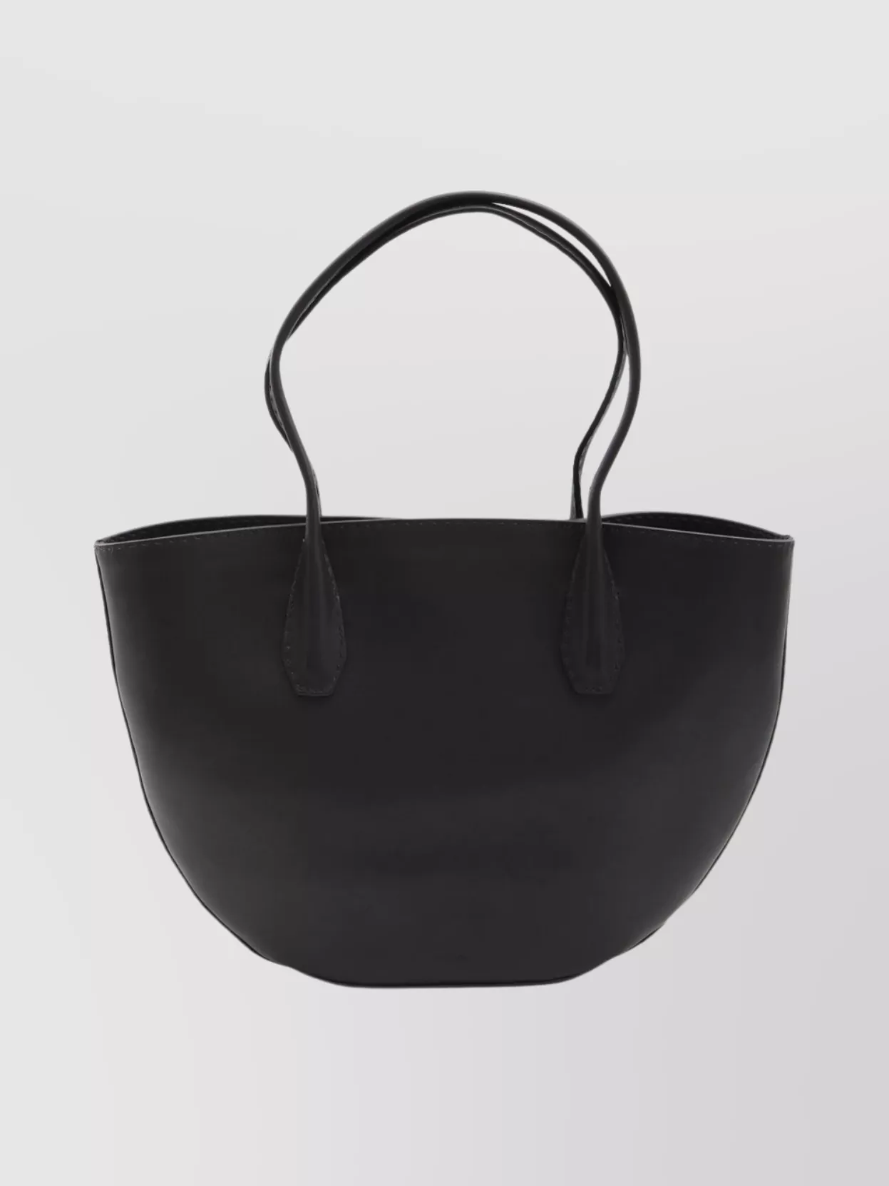 The Row Geometric Leather Tote Bag Handles
