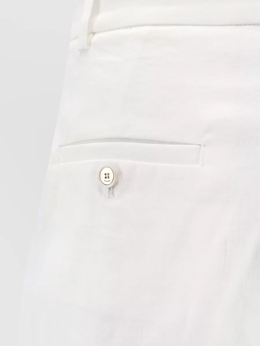 Pinko Linen Blend Knee-Length Bermuda Shorts