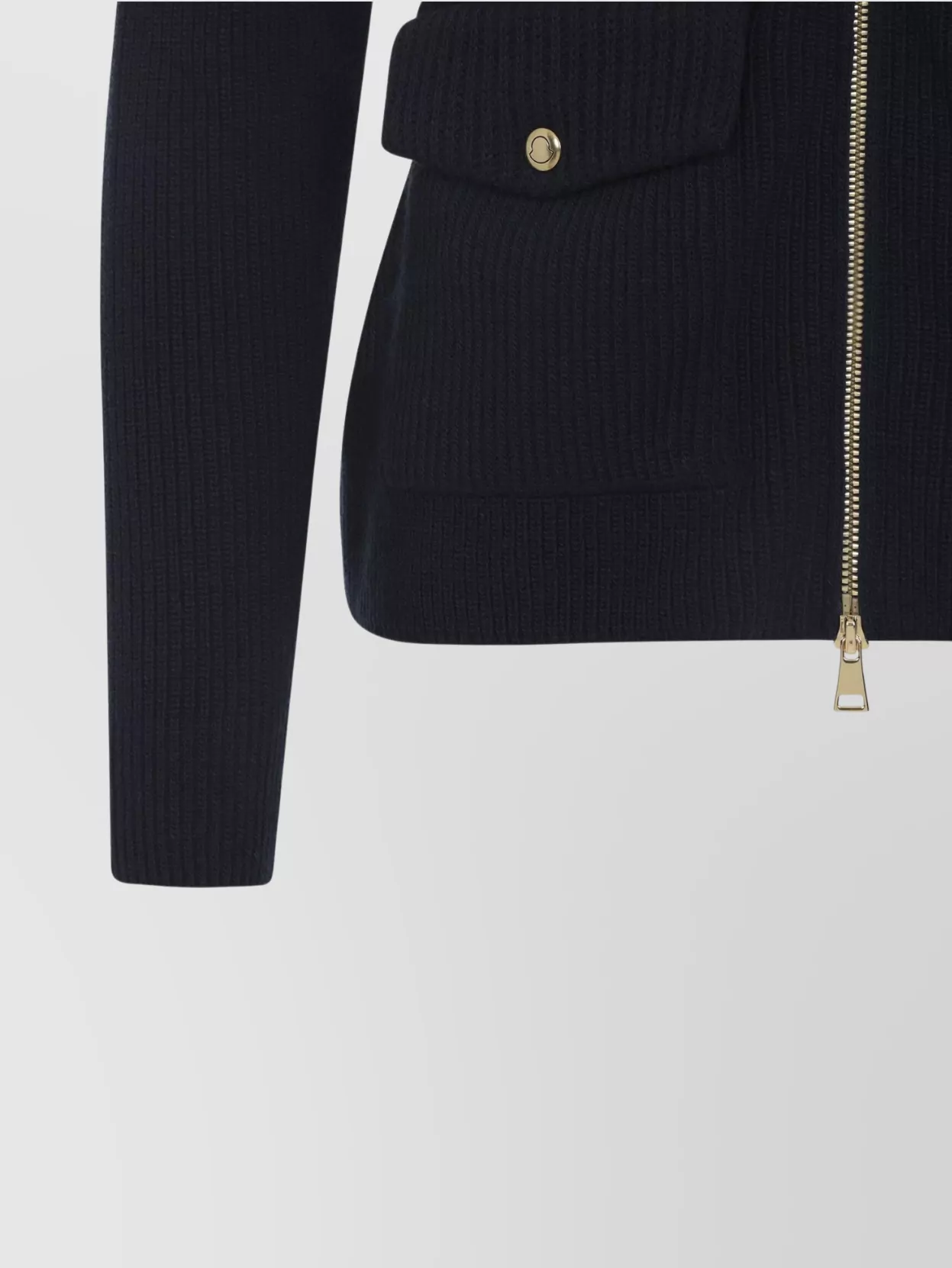 Moncler Knitwear Jacket Ribbed Texture