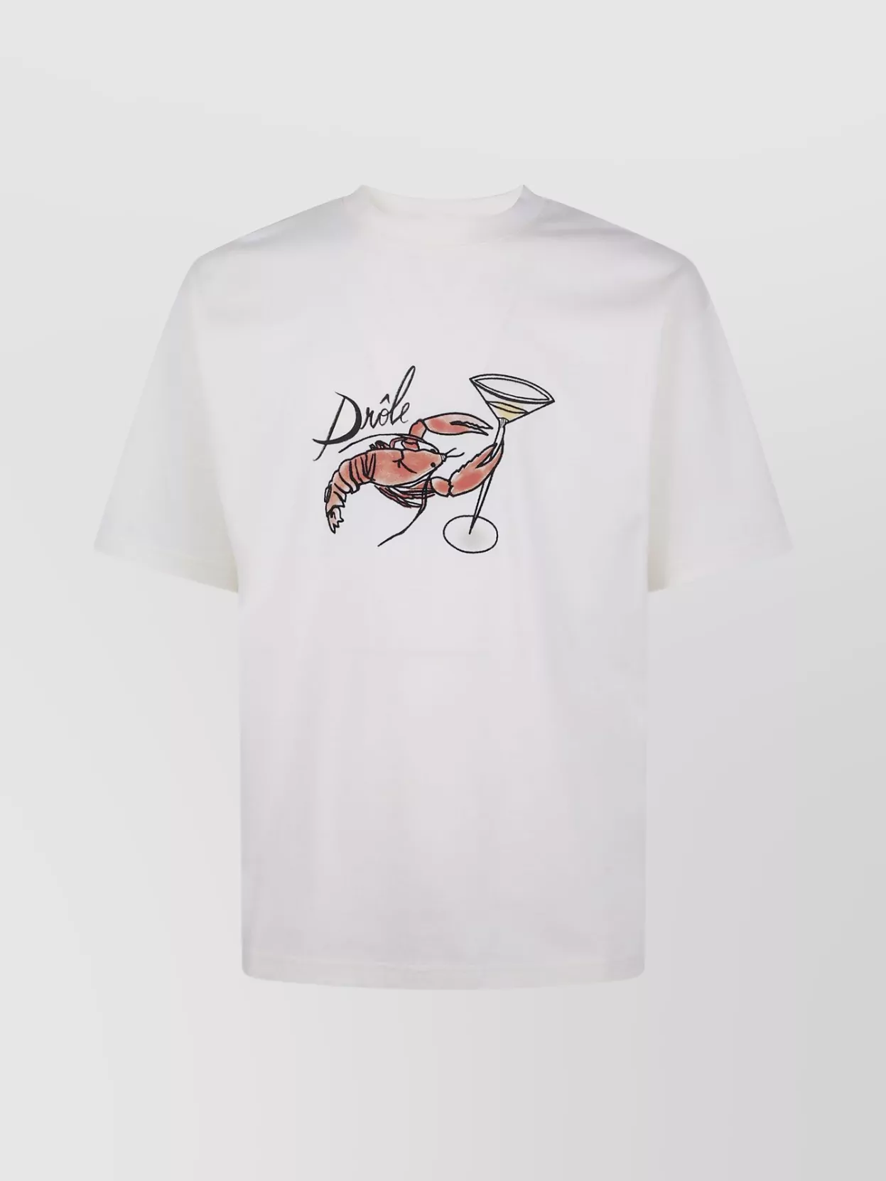 Drôle De Monsieur Lobster Graphic Print Short Sleeve T-Shirt