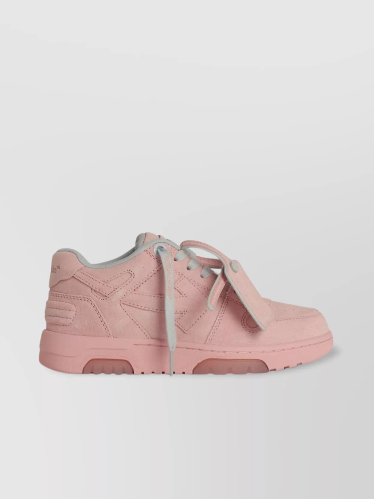 Off-white Off White '0.0.0' Pink Suede Sneakers