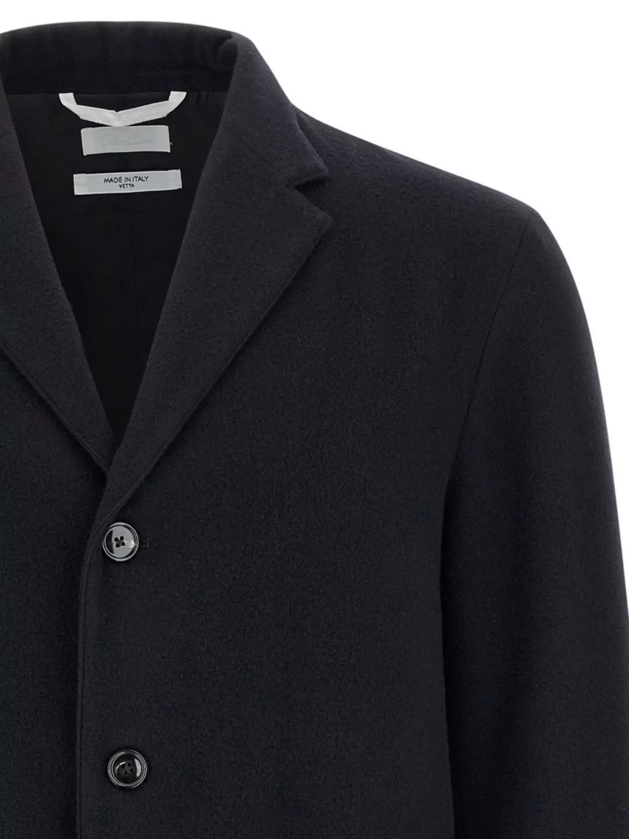 Cellar Door Tailored Wool Blazer Featuring Notched Lapel