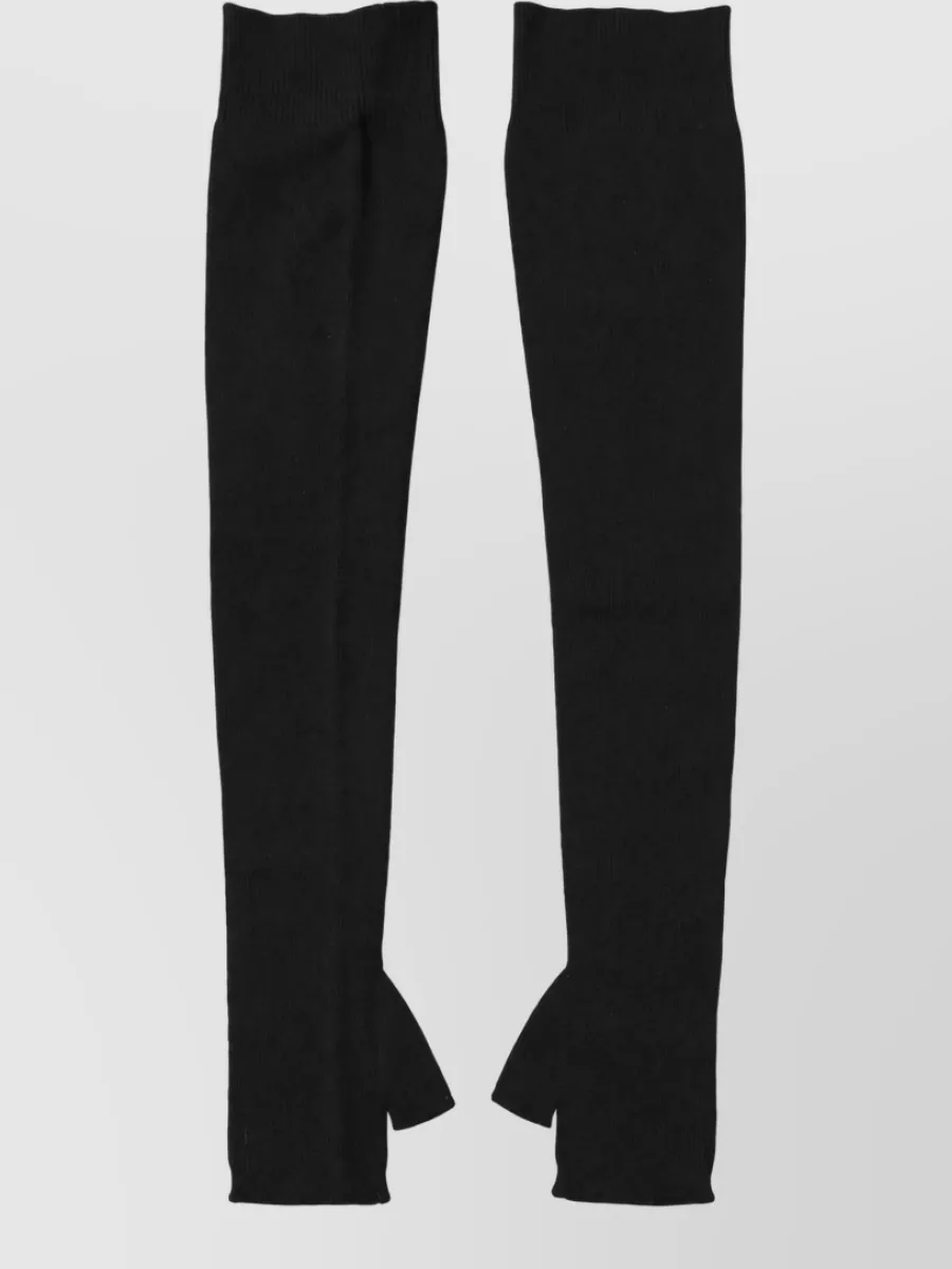 Dolce&Gabbana wool knitted long fingerless gloves