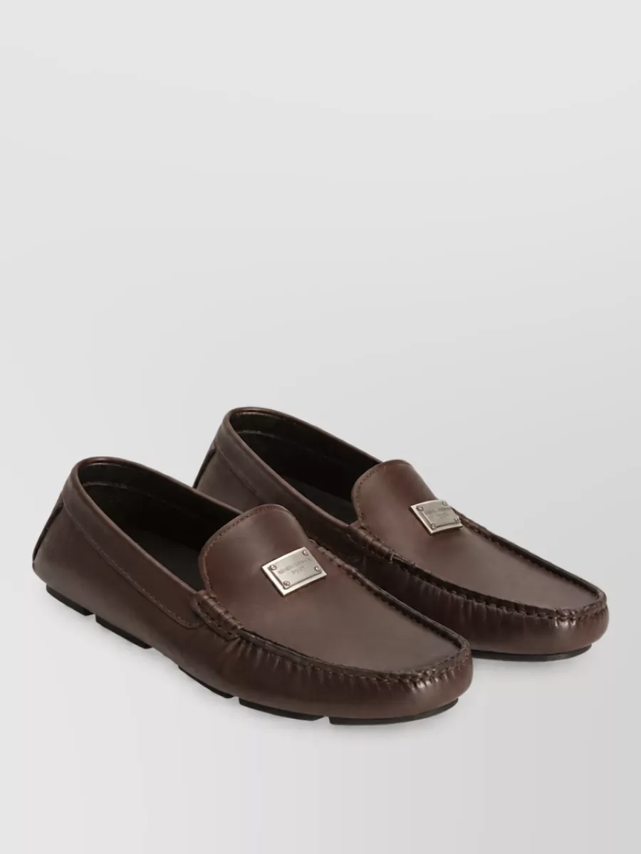 Dolce&Gabbana leather slippers