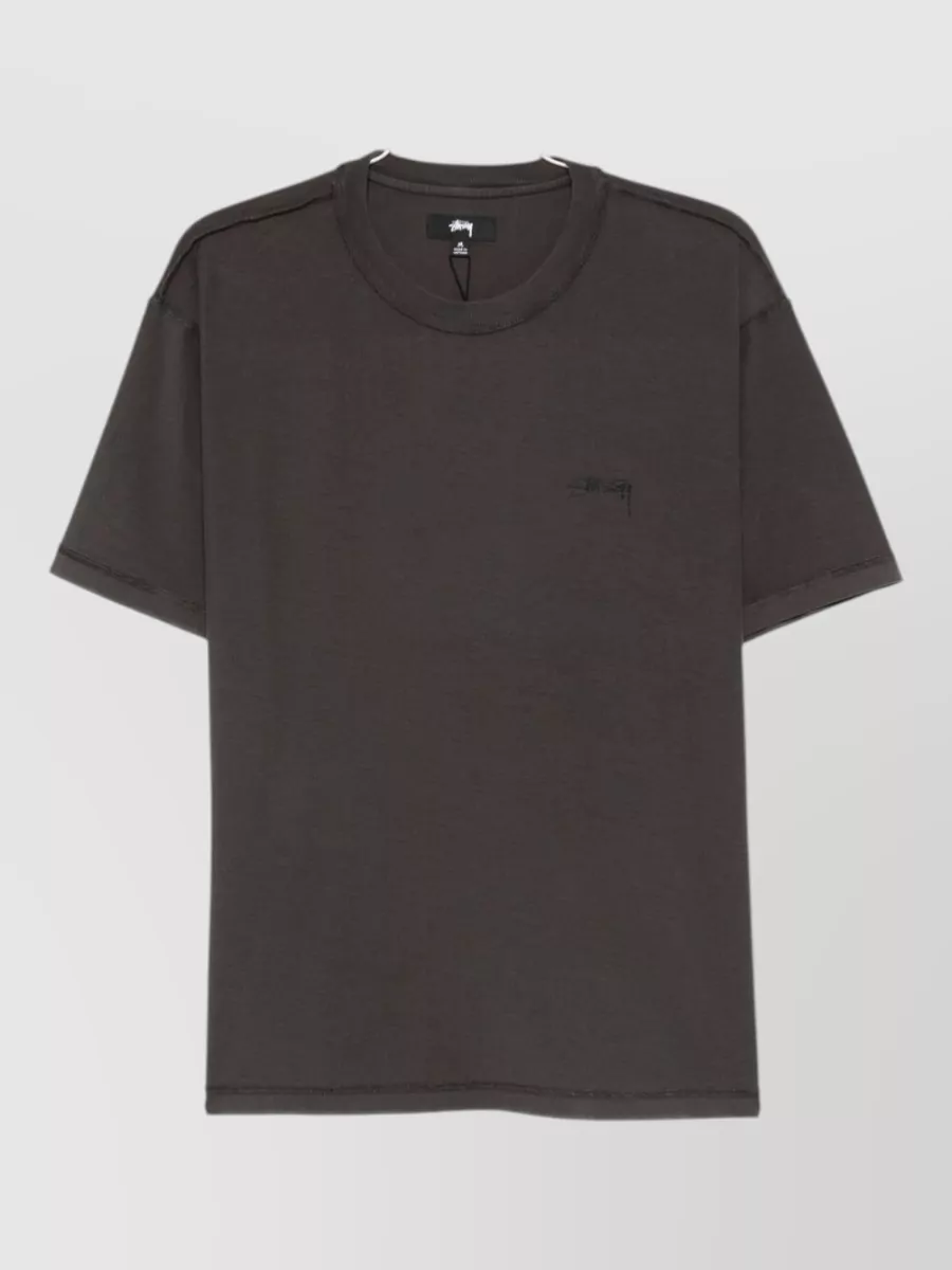 Stüssy Logo Print Cotton Short Sleeve T-Shirt