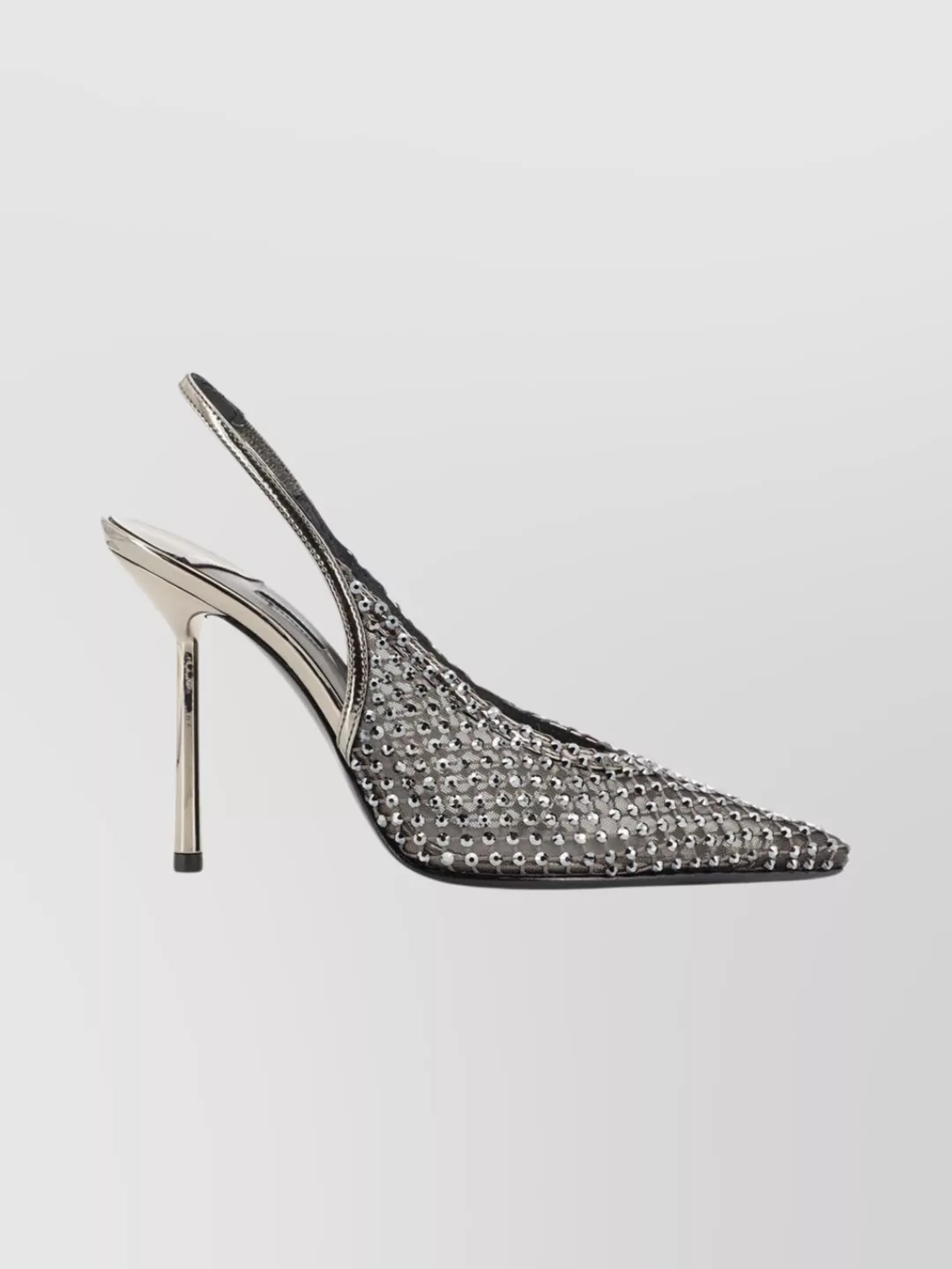 Le Silla Gilda Slingback Stiletto Heel Pumps In Metallic
