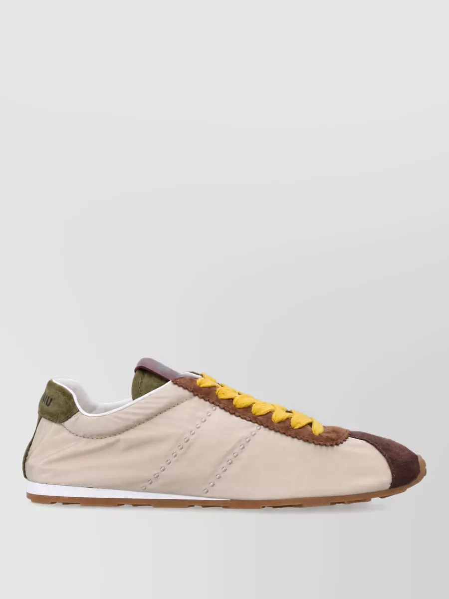 Miu Miu Plume Lace-Up Sneakers