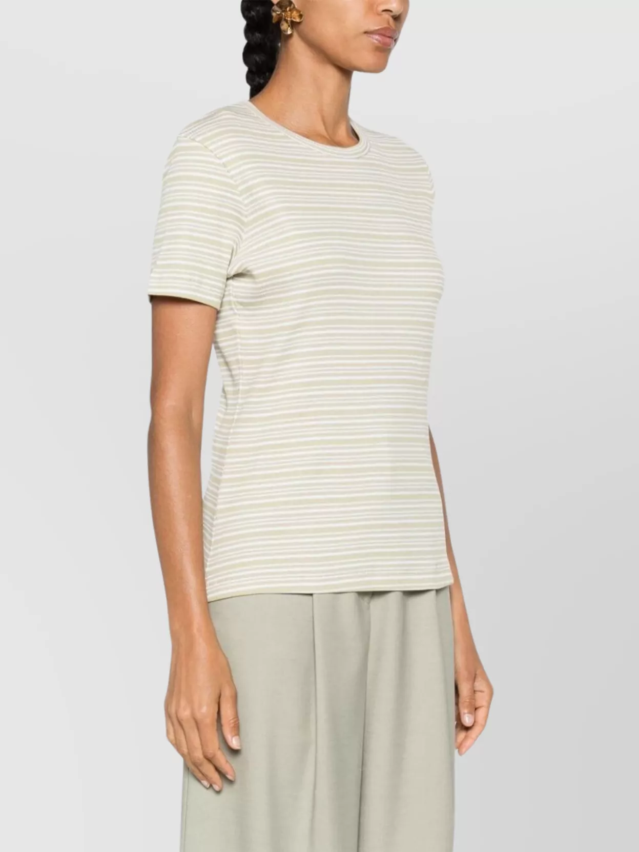 Filippa K Organic Cotton Striped Ribbed T-Shirt