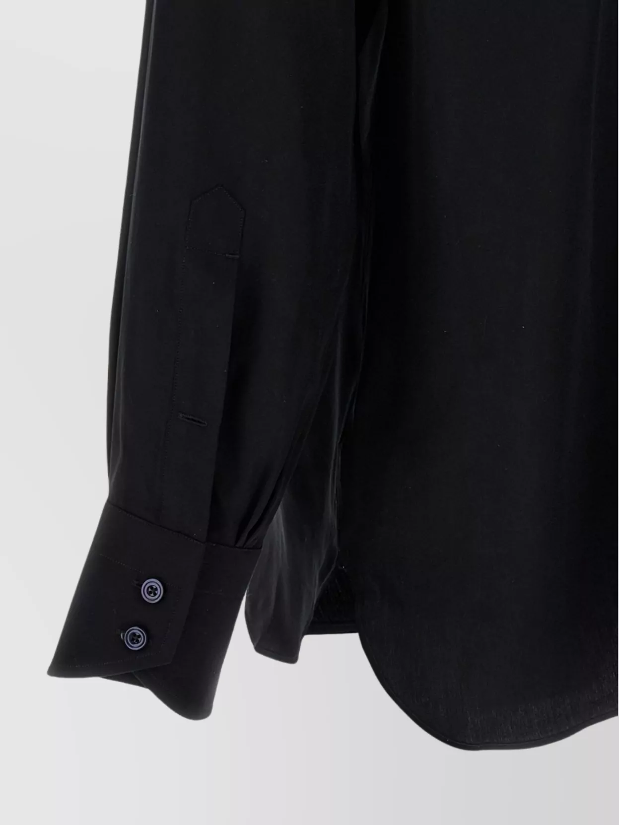 Tom Ford Collared Shirt With Long Sleeves And Curved Hem