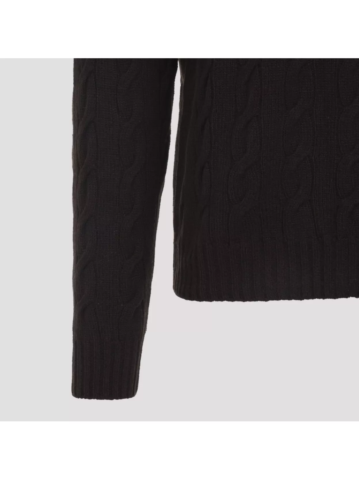 Ralph Lauren Purple Label Long Sleeve Cable Knit Pullover