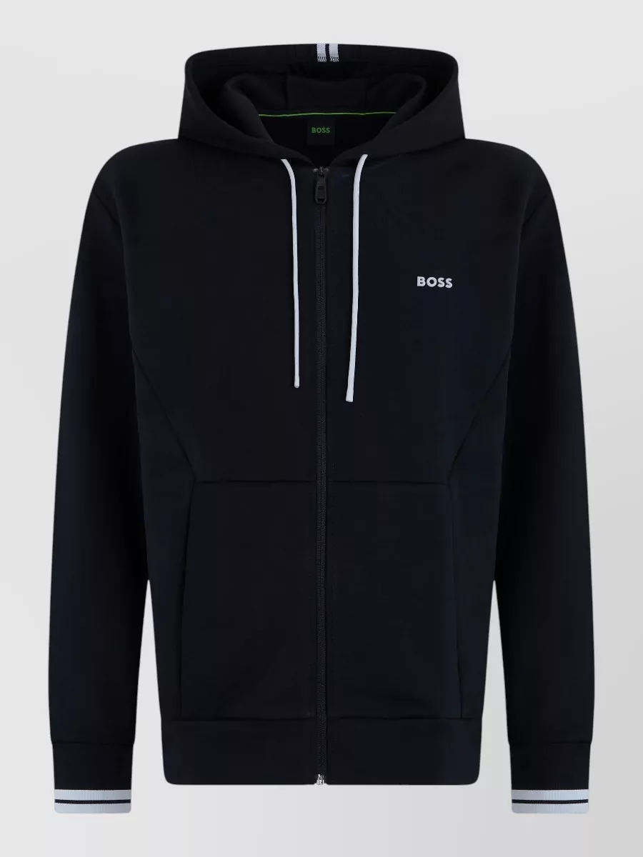 Boss Zip hooded sweatshirt